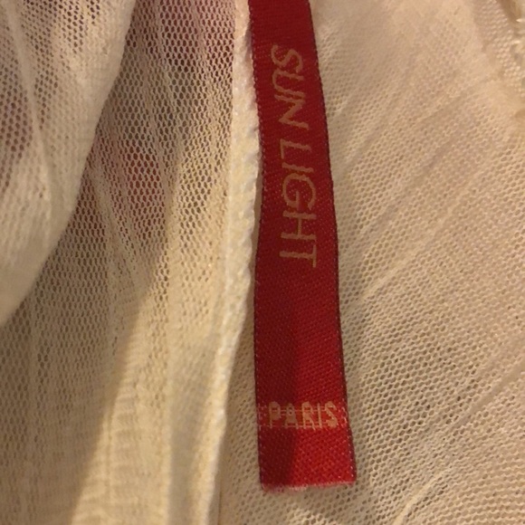 Cream sheer tank sheath slip dress from Paris. Super Unique - Picture 5 of 10